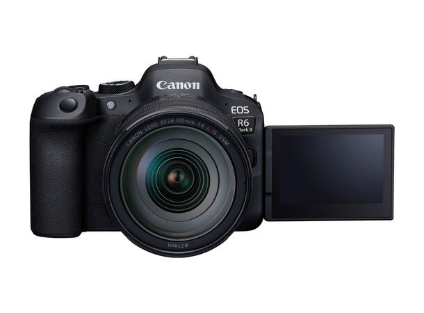 Canon EOS R6 Mark II kit 24-105 f4L IS Kompakt speilløst med 40b/s, 6K video